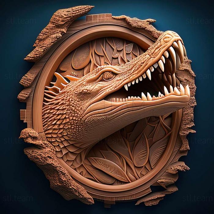 3D model Crocodylus anthropophagus (STL)